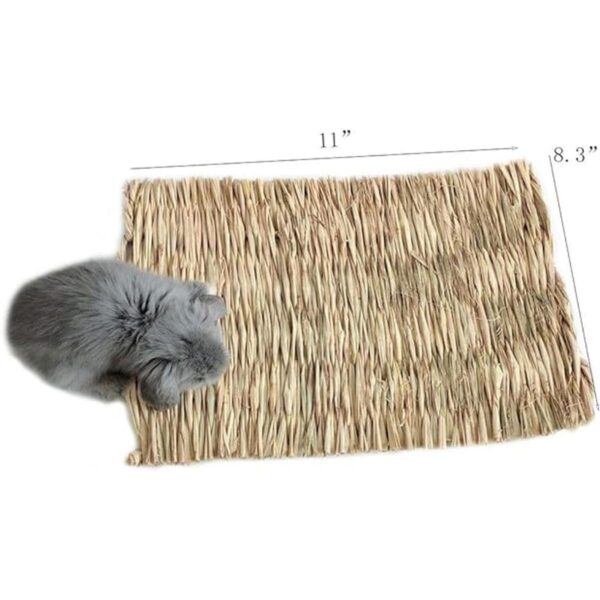 Alfombrilla de cama tejida para cama de conejo de animales_2
