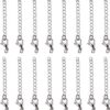 PandaHall Elite Juego de 20 pulseras extensoras de acero