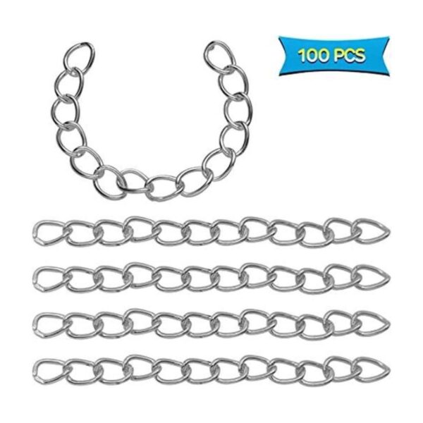 100 cadenas de extensión de collar 497 x 016 pulgadas