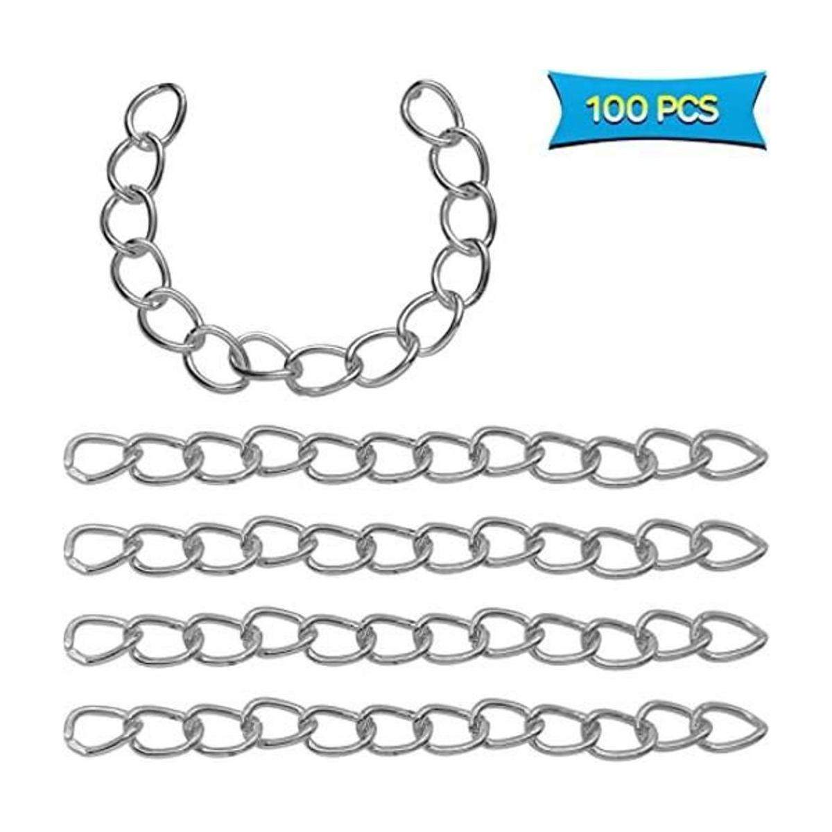 100 cadenas de extensión de collar 497 x 016 pulgadas