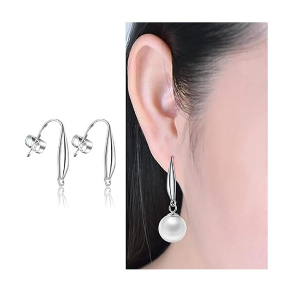 50 ganchos para aretes ganchos de alambre de oreja con 50