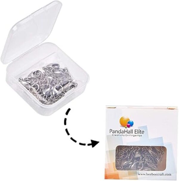 PandaHall Elite Juego de 20 pulseras extensoras de acero