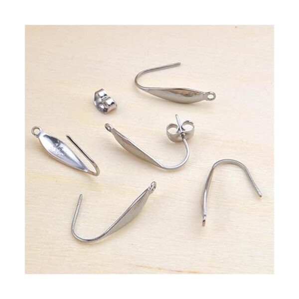 50 ganchos para aretes ganchos de alambre de oreja con 50