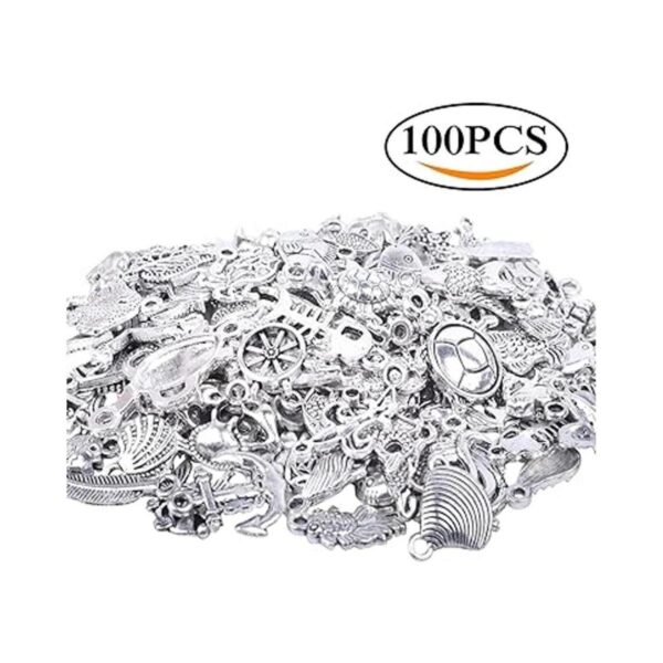 BronaGrand 100 colgantes mixtos de plata antigua para