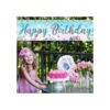 Tatuo Cartel de sirena de feliz cumpleaños de sirena bajo