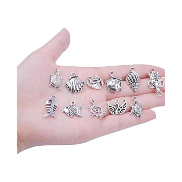 BronaGrand 100 colgantes mixtos de plata antigua para