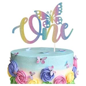 Decoración de tarta con diseño de mariposa para primer_1