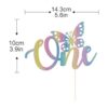 Decoración de tarta con diseño de mariposa para primer_2