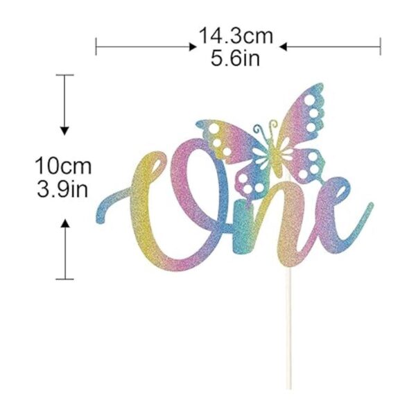 Decoración de tarta con diseño de mariposa para primer_2