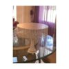 honbay 4 inch X 2 yards brillante de plata forma de flor