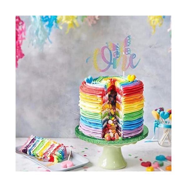 Decoración de tarta con diseño de mariposa para primer_5