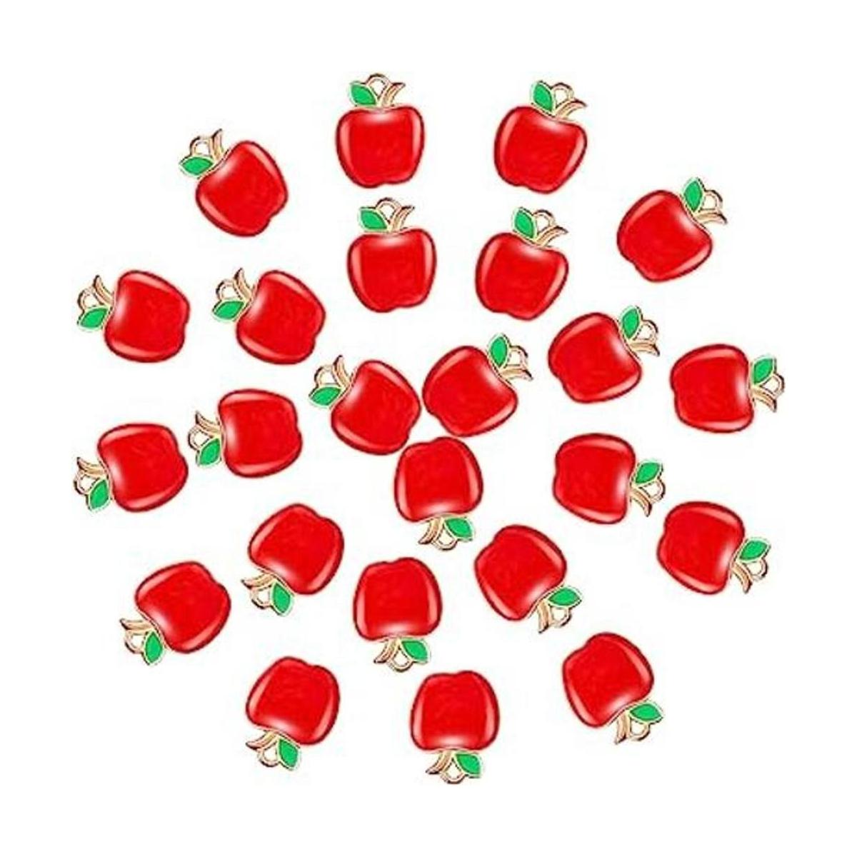Hicarer 60 dijes con forma de manzana roja aleación
