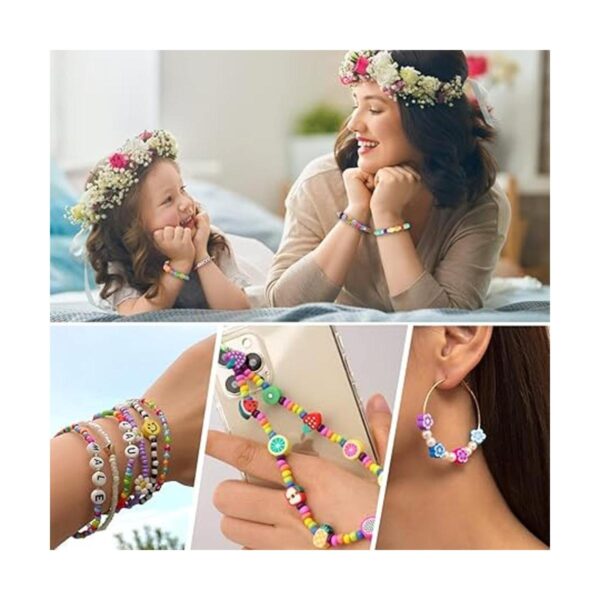 JOICEE Bracelet Making Kit Pony Beads fruite Flower