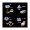 TOAOB 120 piezas 4 tamaños almohadillas de silicona