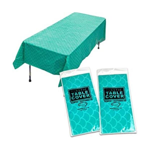 de 2 fundas de mesa de sirena de plástico de 54 x 108_1