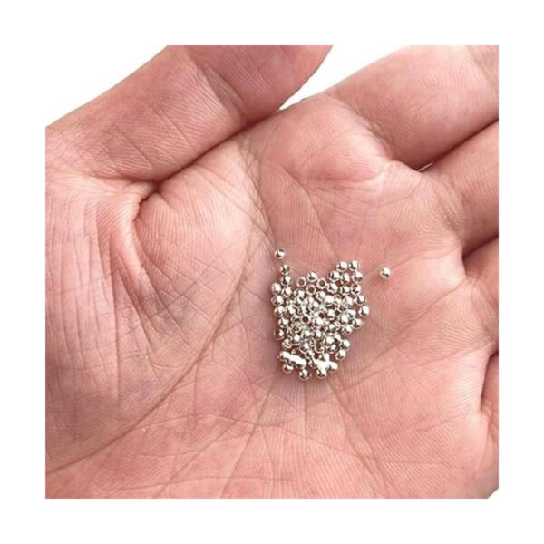 Mulutoo 4800 cuentas espaciadoras de metal de 0.079 in