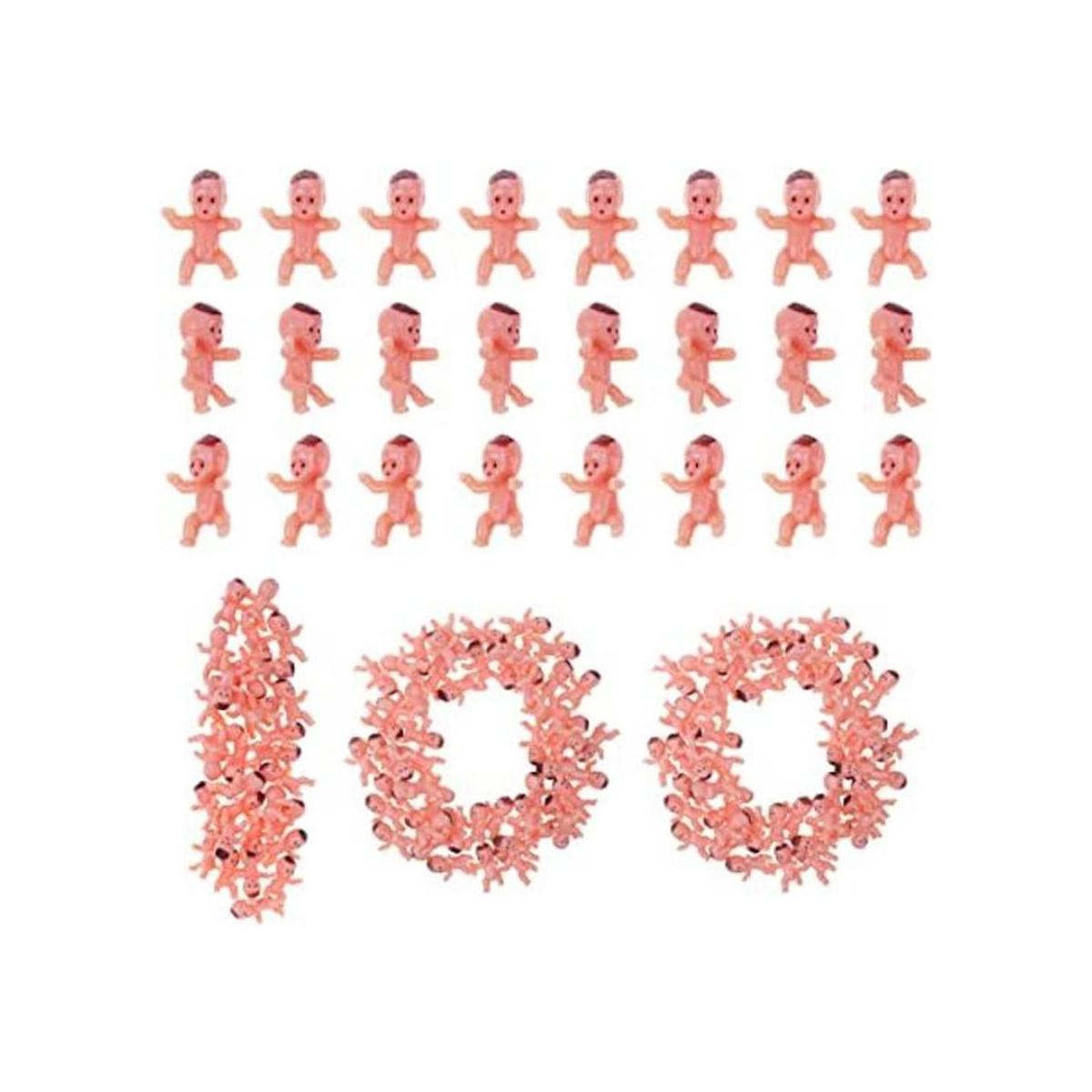 selizo Mini bebés de plástico 100 piezas de pequeños