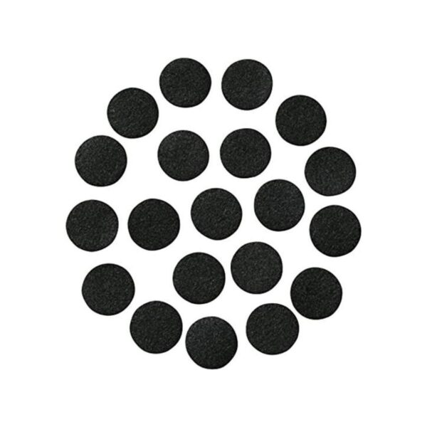 Círculos de fieltro adhesivo negro; 12 pulgadas de ancho_1