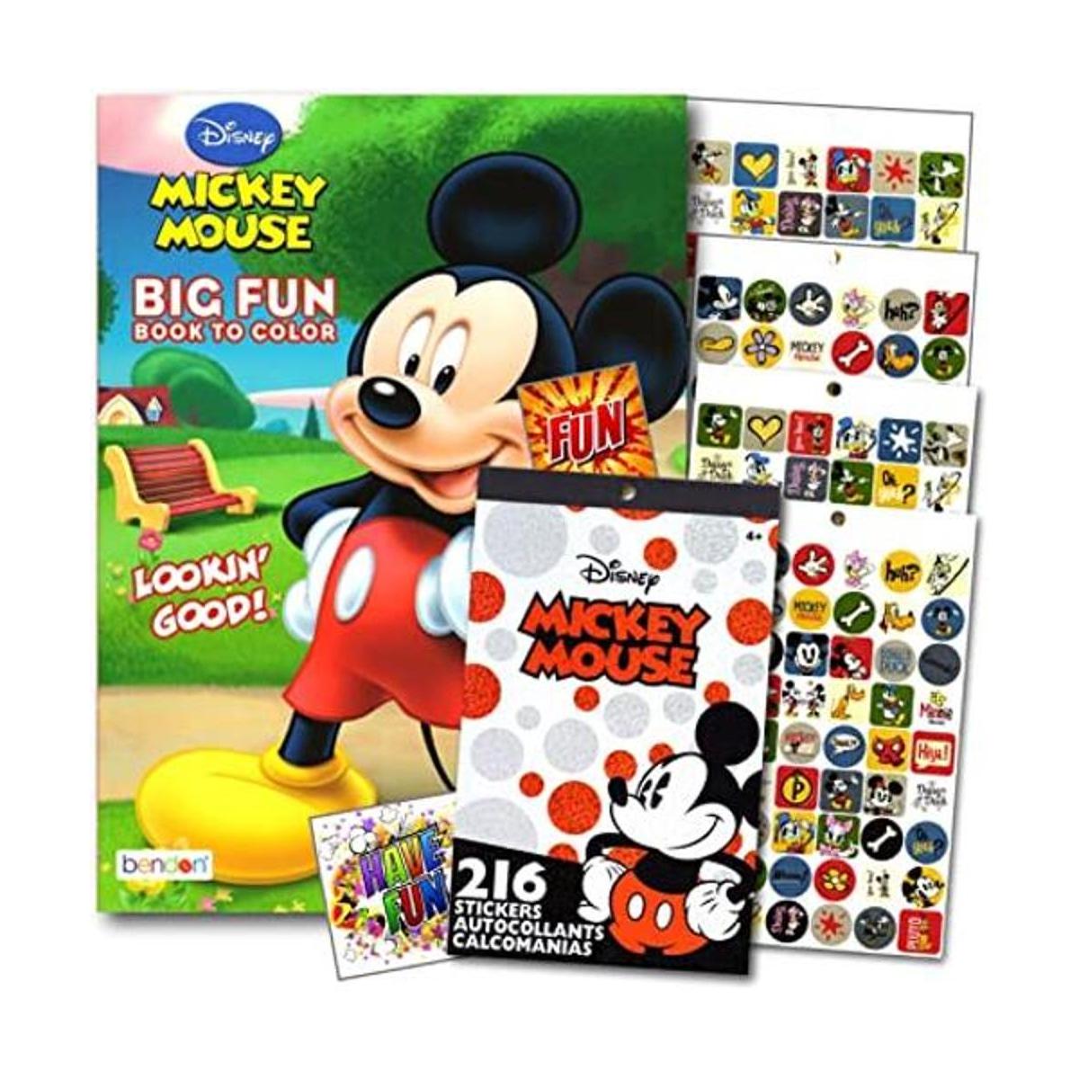 Libro para colorear con pegatinas de Mickey Mouse Set 96