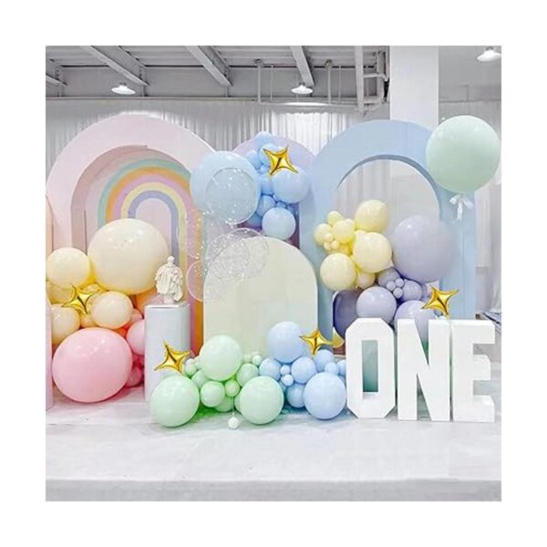 Globos de látex pastel 215 piezas arco iris macaron globos_4