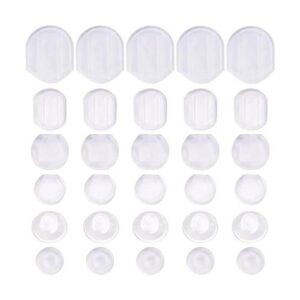 Almohadillas para aretes 60 piezas 6 tamaños cómodas