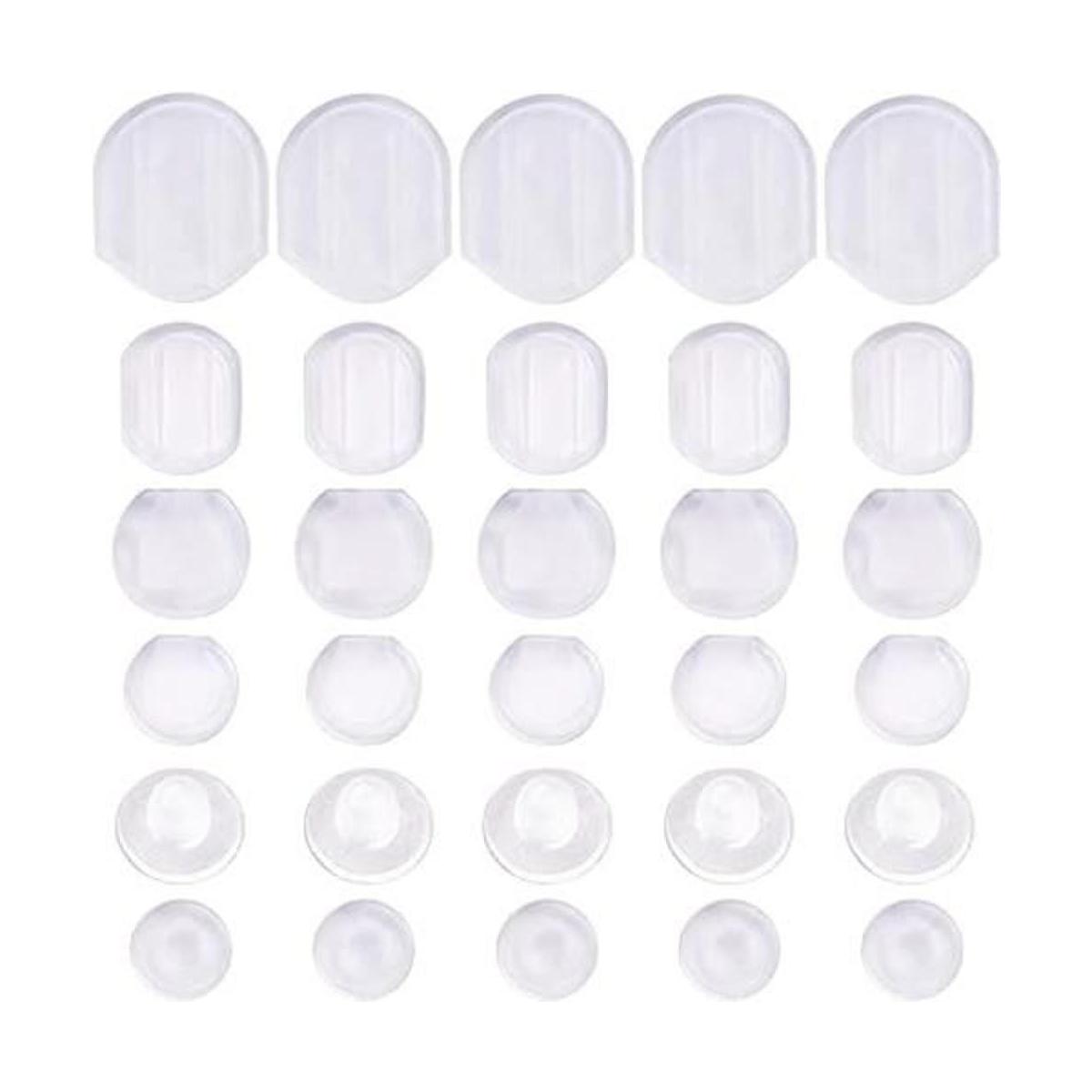 Almohadillas para aretes 60 piezas 6 tamaños cómodas