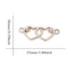 SYBKED 30 piezas DIY doble corazón encantos colgante_2