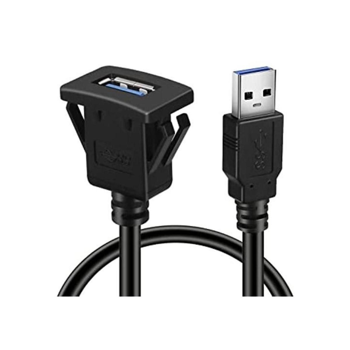 BATIGE Cable de extensión cuadrado de un solo puerto USB