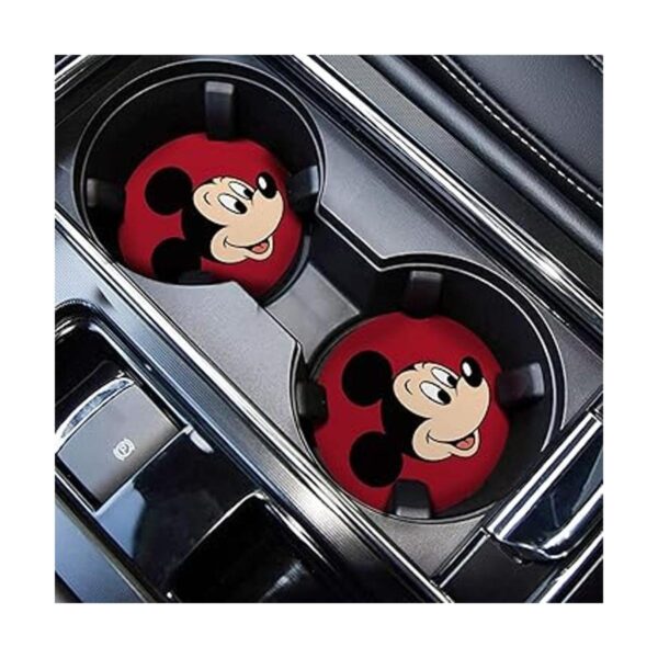 FLYEEGO Posavasos de coche para Mickey Mouse 2 posavasos_3