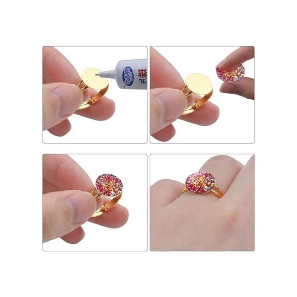 Anillos en blanco 20 piezas de base de anillo ajustable_4