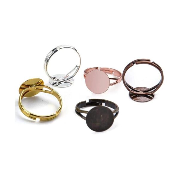 Anillos en blanco 20 piezas de base de anillo ajustable_6