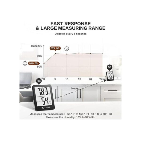 DOQAUS Higrómetro digital para interiores termómetro de_4