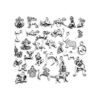 30pcs Antiguo Tibetano Plata Animal Encantos Aleación Pet