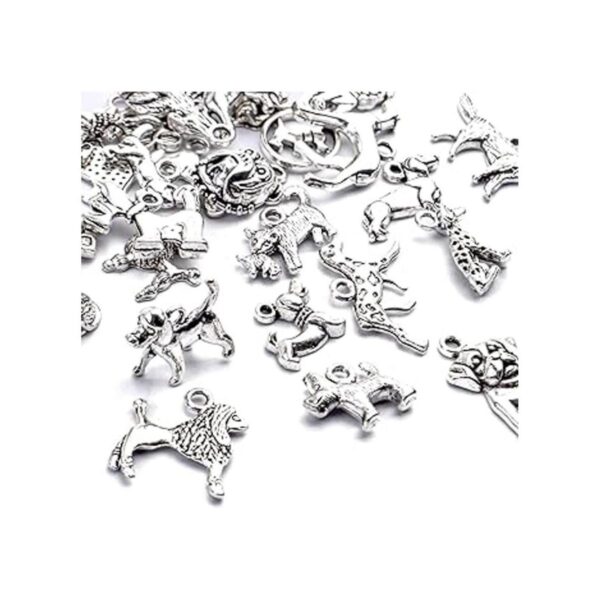 30pcs Antiguo Tibetano Plata Animal Encantos Aleación Pet