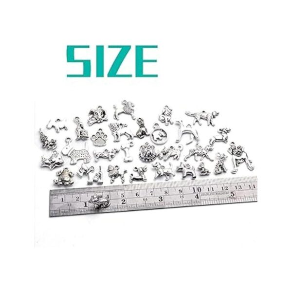 30pcs Antiguo Tibetano Plata Animal Encantos Aleación Pet