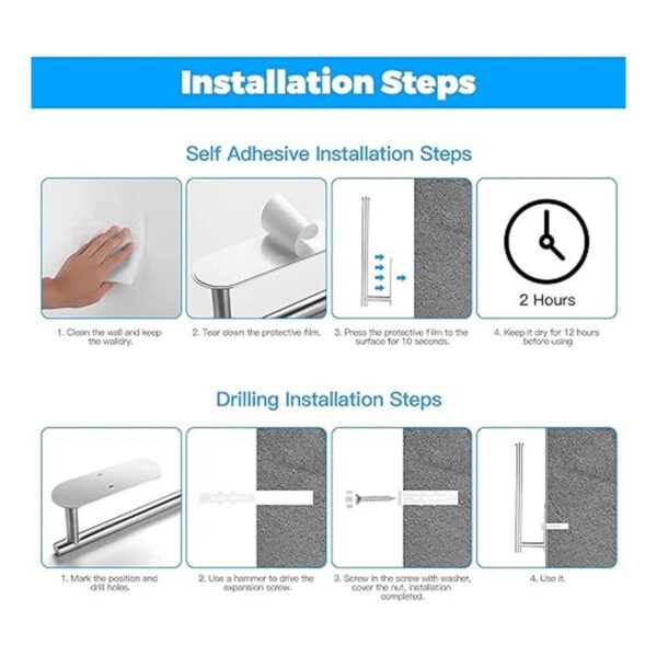 Soportes de papel para toallas de pared para debajo del_6