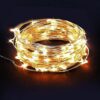 RTGS Cadena de 60 luces LED funciona con pilas con cable