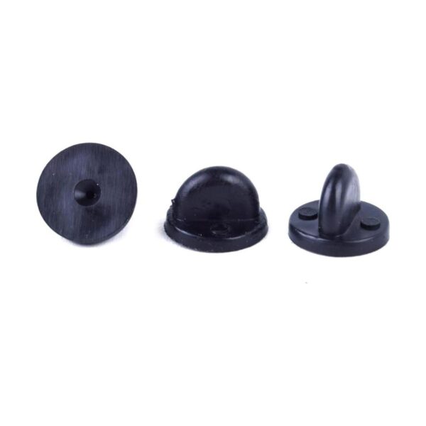 bronagrand 200pcs Goma de PVC. Pin BacksKeepers Pin_3