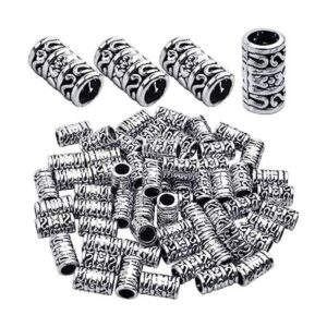 60pcs tibetano de plata antigua espaciadores europeos