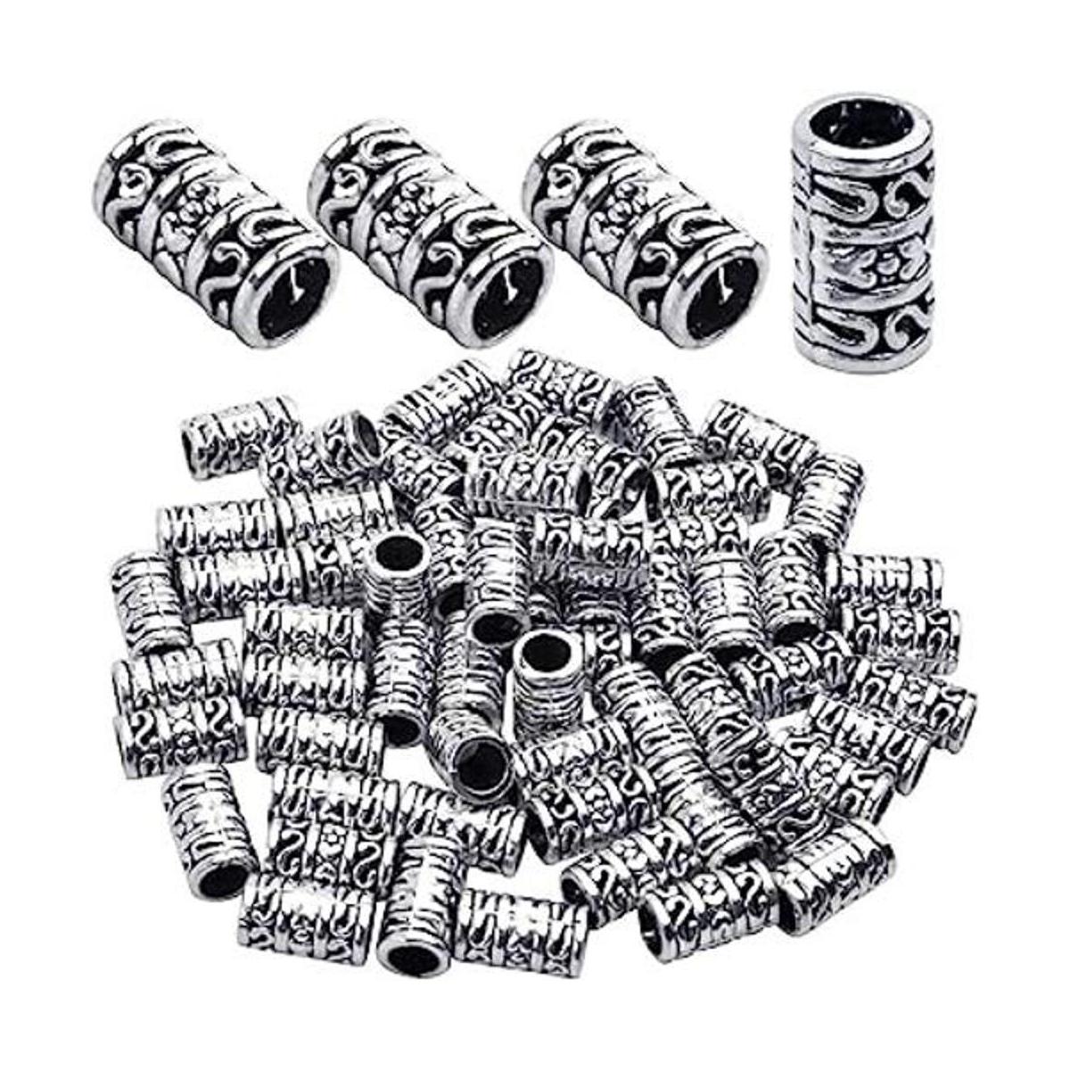 60pcs tibetano de plata antigua espaciadores europeos