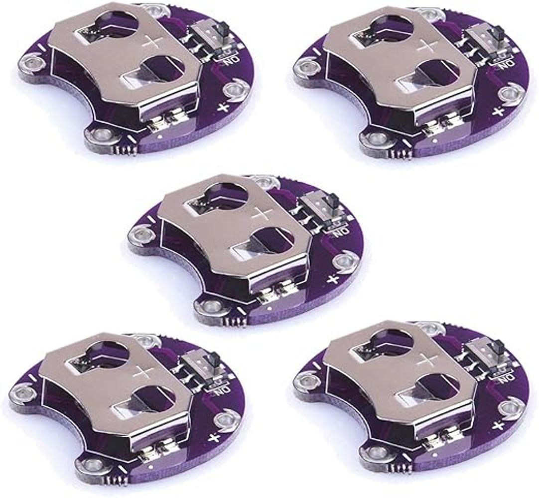 HiLetgo Juego de 5 pilas para batería de Lilypad CR2032