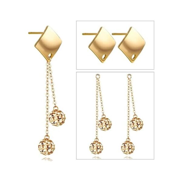 Hallazgos de aretes de acero inoxidable 24 aretes