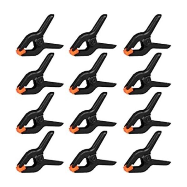 Paquete de 12 abrazaderas de resorte clips de plástico de