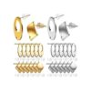 Hallazgos de aretes de acero inoxidable 24 aretes