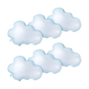 6 globos de papel de aluminio de nube blanca para_1