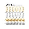 Hallazgos de aretes de acero inoxidable 24 aretes
