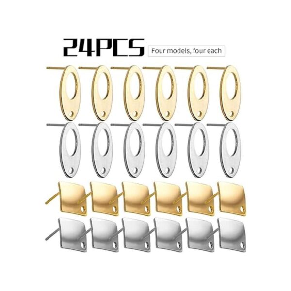 Hallazgos de aretes de acero inoxidable 24 aretes
