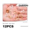BronaGrand 12 piezas de aretes con clip en la parte