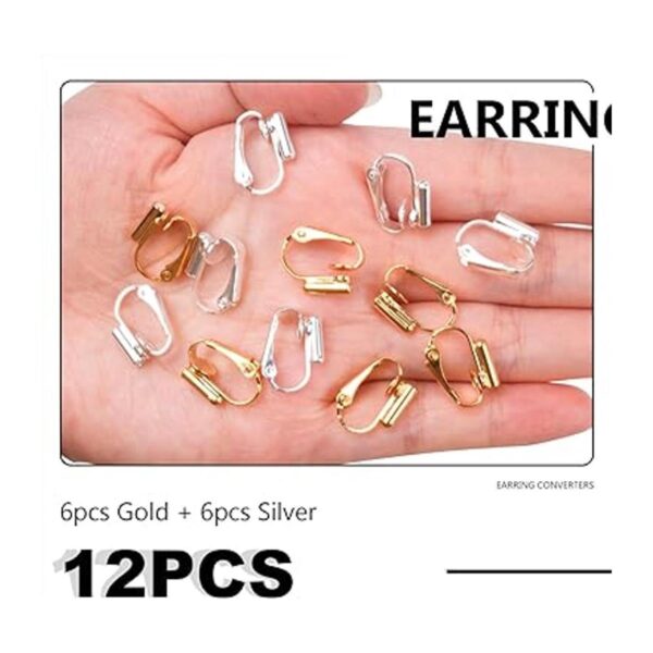 BronaGrand 12 piezas de aretes con clip en la parte