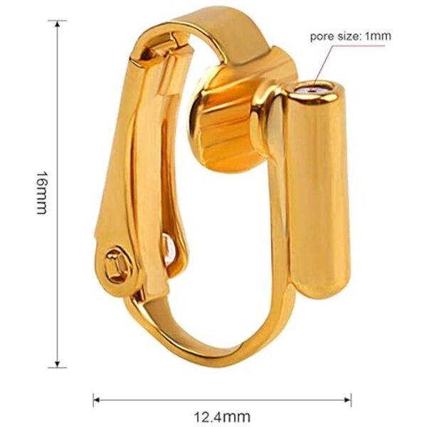 BronaGrand 12 piezas de aretes con clip en la parte
